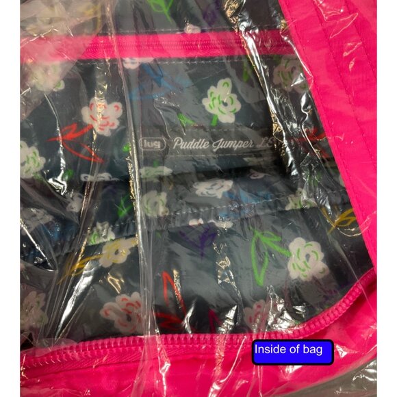 Lug Puddle Jumper LE Convertible Tote Bag for Women - Hot Pink, Travel Chic - Picture 7 of 8